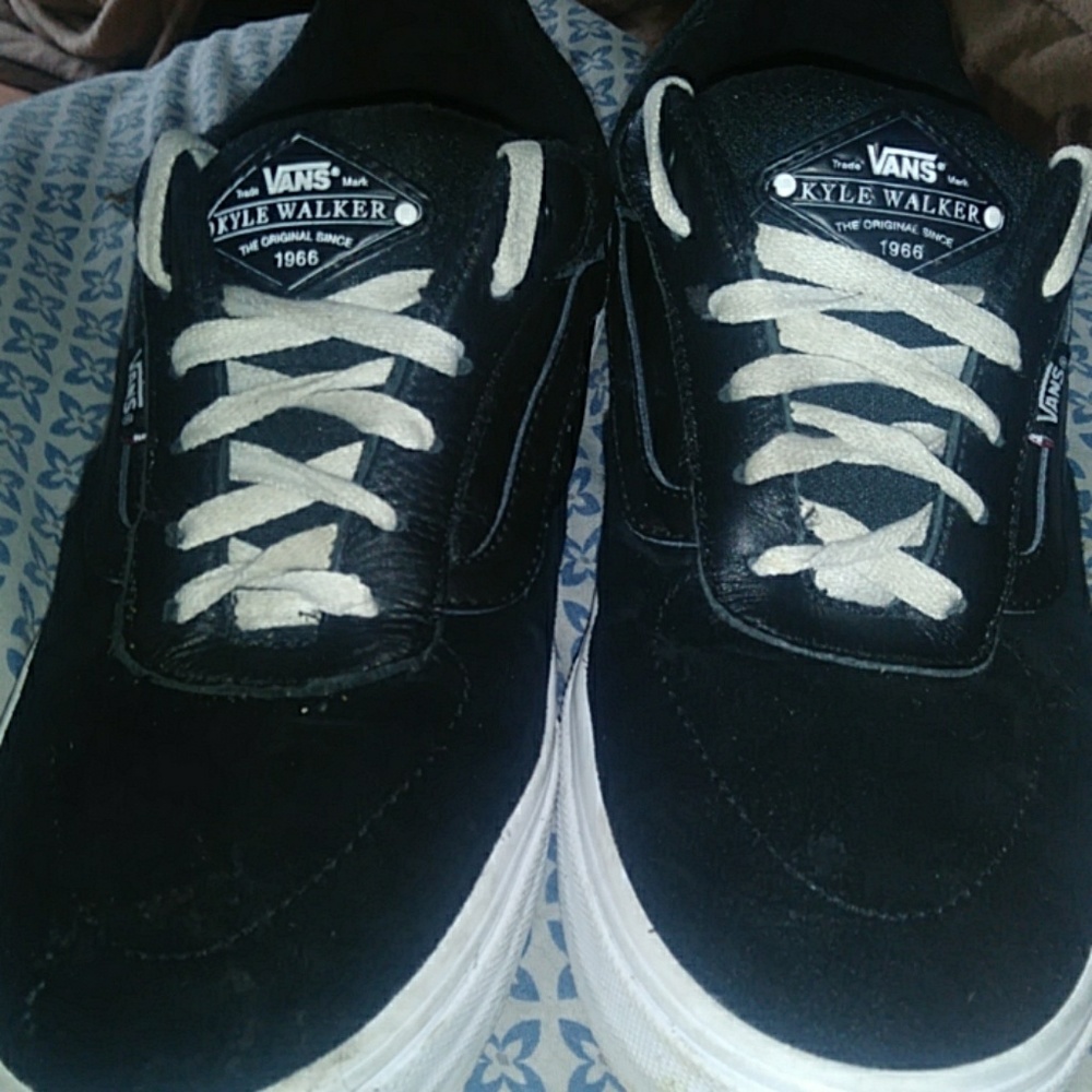 Black and white vans